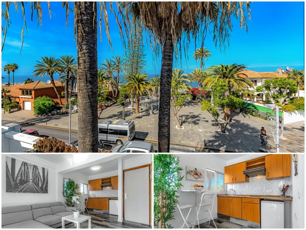 Apartment 4 - Vistas desde el balcón y sala de estar