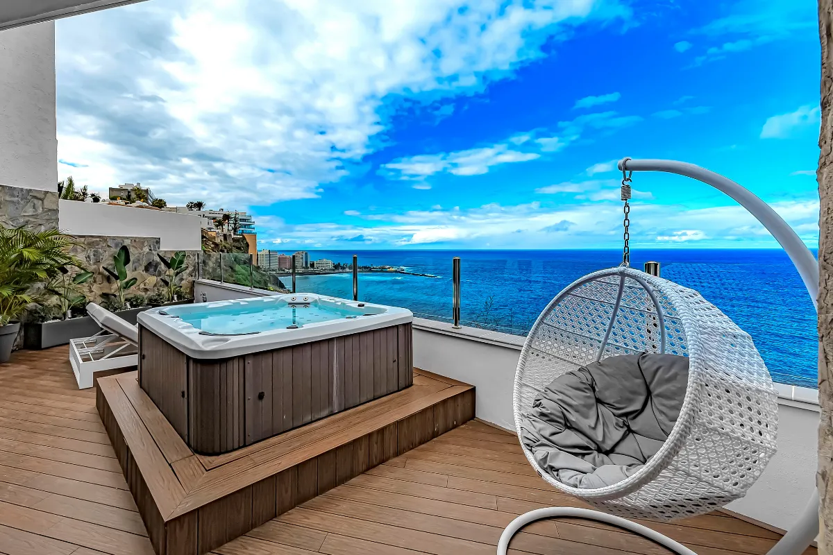Ocean View - Terraza con jacuzzi